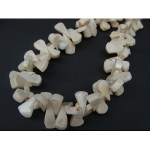 Korál, naturální, 20 gr.,25-30x5-10x15mm, kapka 