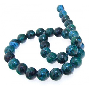 korálek, Chrysocolla, 14 mm
