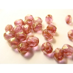 broušené perle, barva, 5 mm