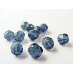 broušené perle, barva , 6 mm