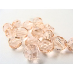 broušené perle, barva , 6 mm