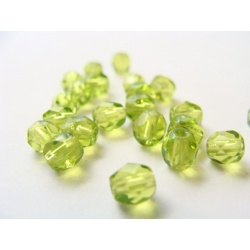 broušené perle, barva, 5 mm