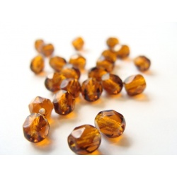 broušené perle, barva, 5 mm