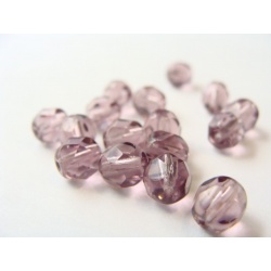 broušené perle, barva , 6 mm