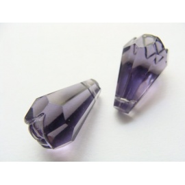korálek, broušený, 18x11x11mm