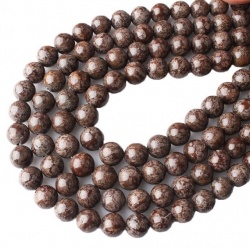 Vločkový Obsidián hnědý, 8 mm